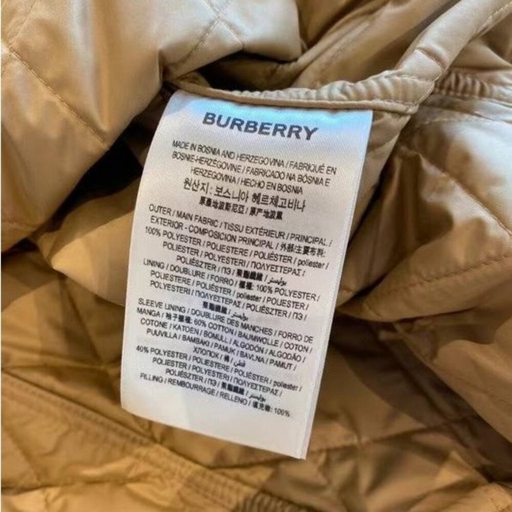 NWT Burberry Tything Diamond Quilted Long Jacket - Picture 6 of 8